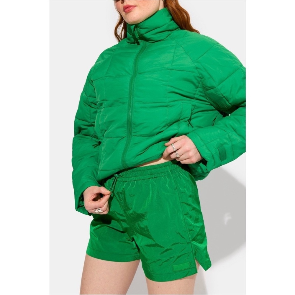 🍀 NWT Halfdays Adams Nylon Short Kelly Green MEDIUM Verdant 🍀 - Picture 3 of 15